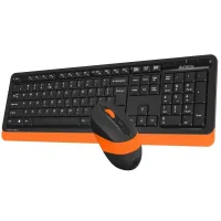 Комплект клавиатура + мышь A4Tech Fstyler FG1010 (черный/оранжевый) фото 2